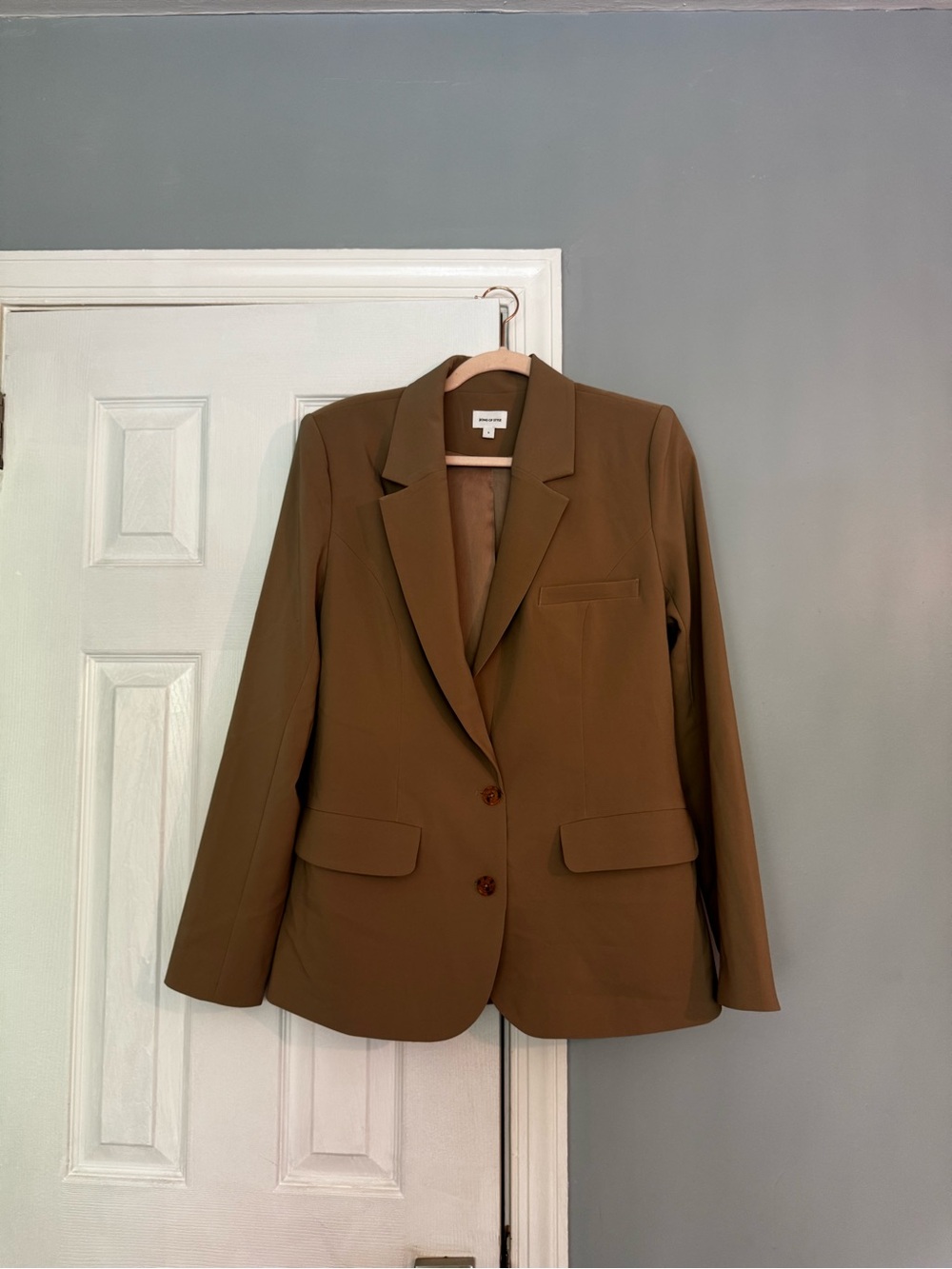 Song of Style Olive-Brown Tailored Blazer